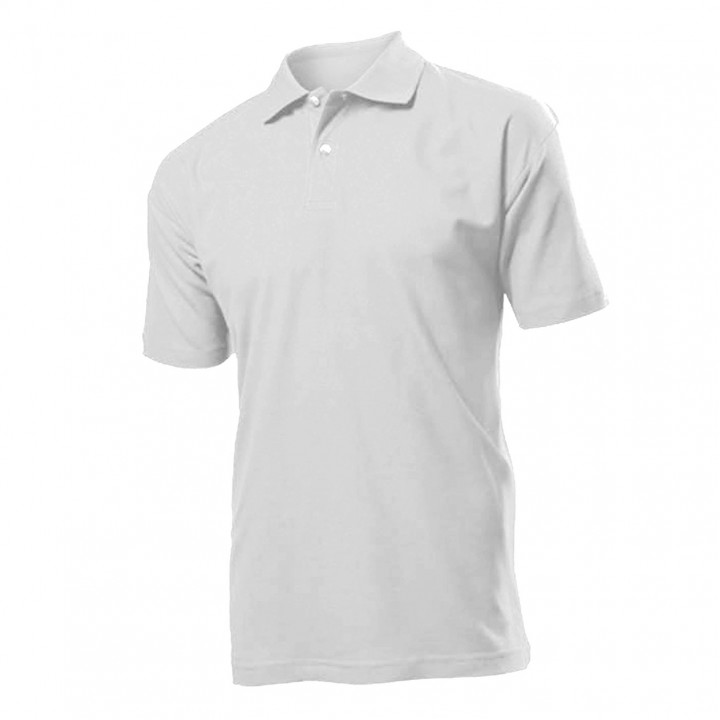 Beyaz Yakalı Pike Dokuma Promosyon T-Shirt